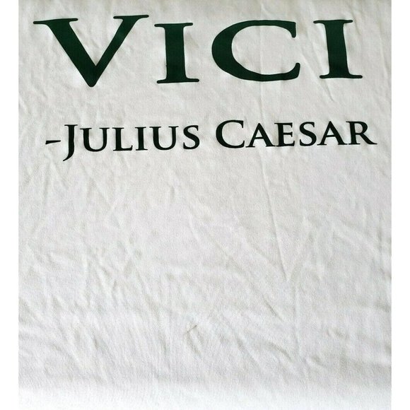 Veni Vidi Vici Dolphins Julius Caesar 2XL Sports Tek Shirt White - Picture 6 of 6